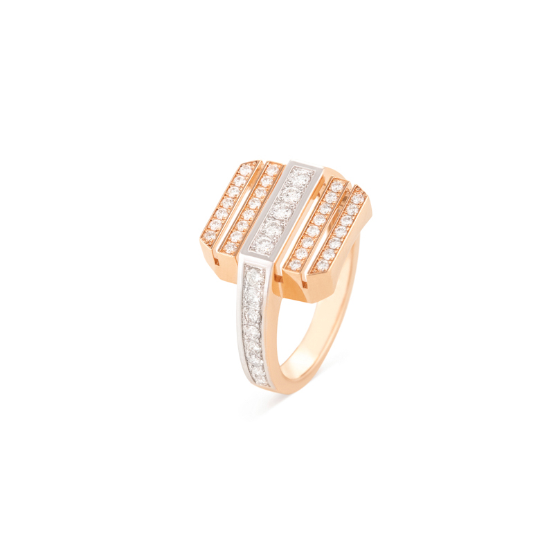 Pinky Square Diamond Delight Ring